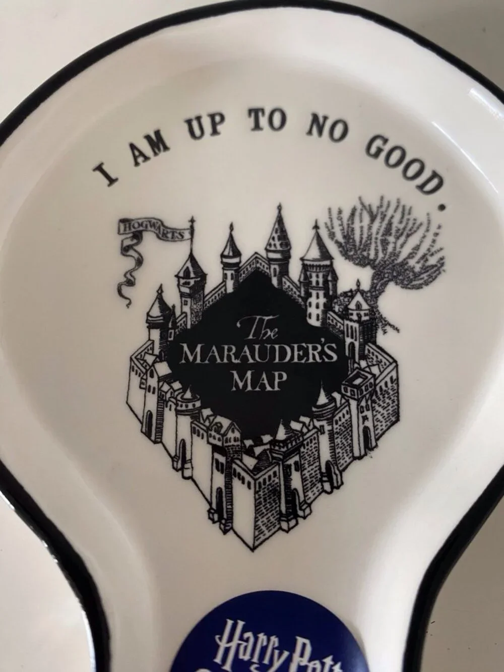 Rae Dunn Harry Potter I Am Up To No Good Ceramic Spoon Rest The Marauders Map